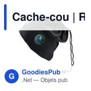 Cache-cou personnalisable Riti avec logo - 2 en 1 - Miniature 1