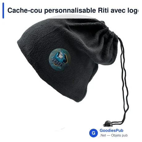 Cache-cou personnalisable Riti avec logo - 2 en 1