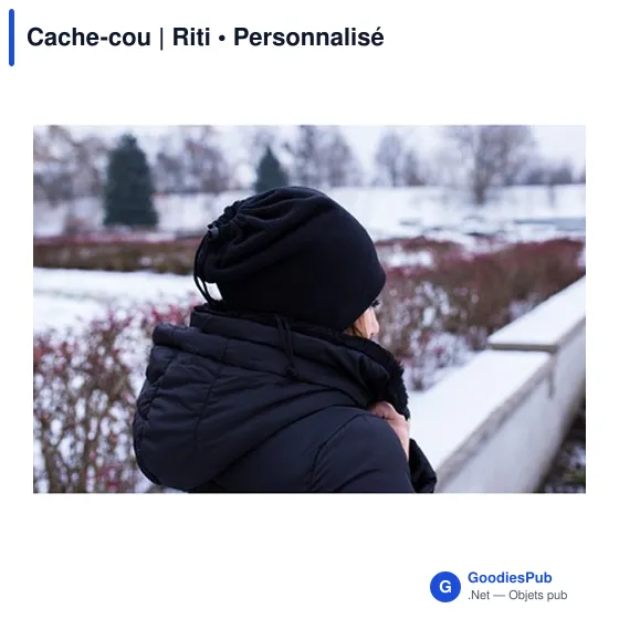 Cache-cou personnalisable Riti avec logo - 2 en 1 - Image 2