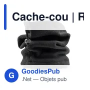 Cache-cou personnalisable Riti avec logo - 2 en 1 - Miniature 3