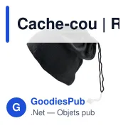 Cache-cou personnalisable Riti avec logo - 2 en 1 - Miniature 4