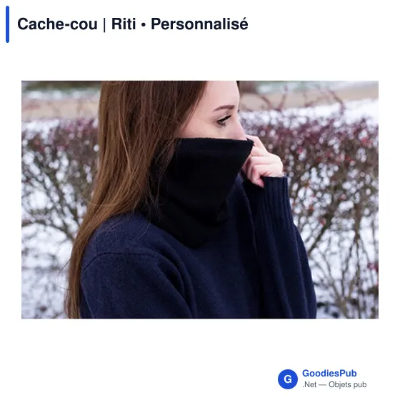 Cache-cou personnalisable Riti avec logo - 2 en 1 - Image 6