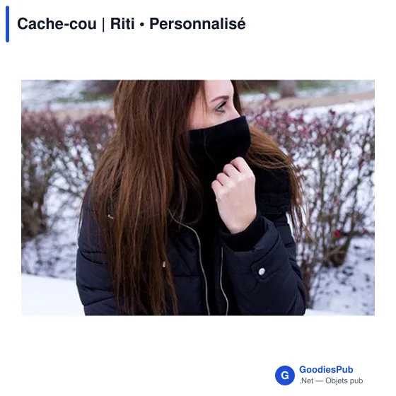 Cache-cou personnalisable Riti avec logo - 2 en 1 - Image 7