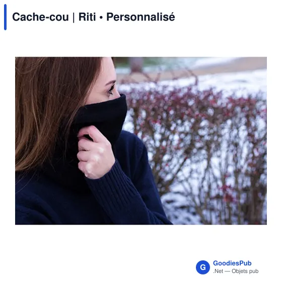 Cache-cou personnalisable Riti avec logo - 2 en 1 - Image 8