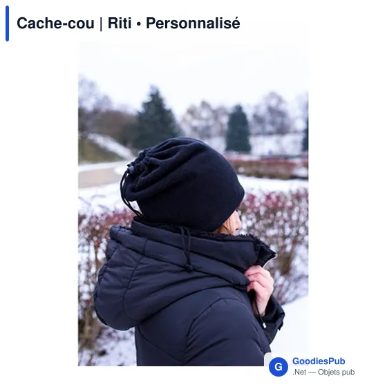 Cache-cou personnalisable Riti avec logo - 2 en 1 - Image 9
