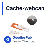 Cache-webcam personnalisable en ABS avec logo - Coloris bicolores - Miniature 1