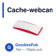 Cache-webcam personnalisable en ABS avec logo - Coloris bicolores - Miniature 2