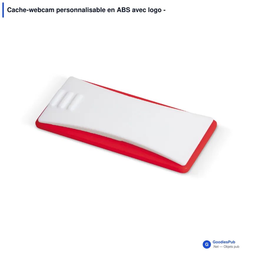 Cache-webcam personnalisable en ABS avec logo - Coloris bicolores - Image 2