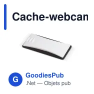 Cache-webcam personnalisable en ABS avec logo - Coloris bicolores - Miniature 3