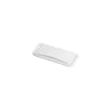 Variante Blanc / Blanc - Cache-webcam personnalisable en ABS avec logo - Coloris bicolores