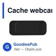 Cache webcam personnalisable Aubrey avec logo - Miniature 1