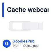 Cache webcam personnalisable Aubrey avec logo - Miniature 2