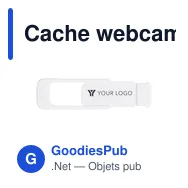 Cache webcam personnalisable Aubrey avec logo - Miniature 11