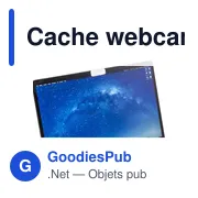 Cache webcam personnalisable Aubrey avec logo - Miniature 4
