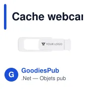 Cache webcam personnalisable Aubrey avec logo - Miniature 6