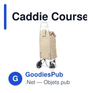 Caddie Course personnalisable en jute avec logo - Miniature 4
