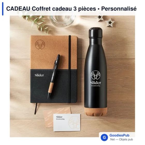 Coffret cadeau 3 pièces personnalisable avec logo - Image 5