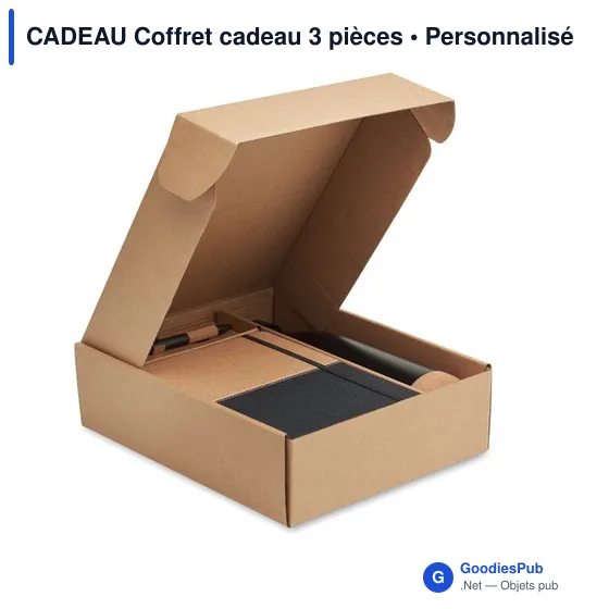 Coffret cadeau 3 pièces personnalisable avec logo - Image 9