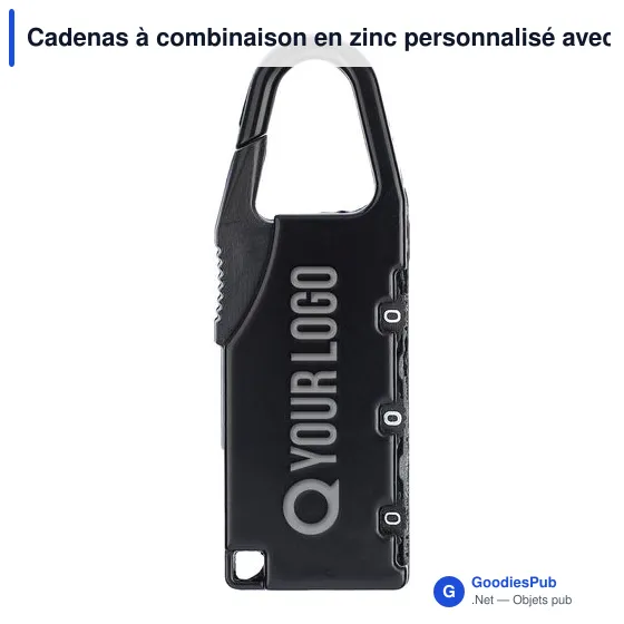 Cadenas à combinaison en zinc April - Image 2