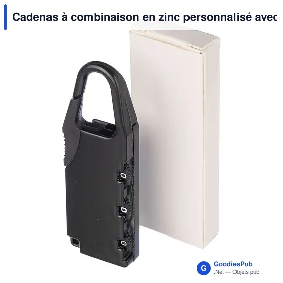 Cadenas à combinaison en zinc April - Image 11