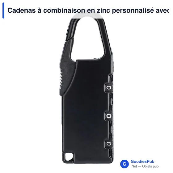 Cadenas à combinaison en zinc April - Image 6
