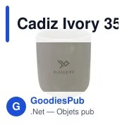 Tasse personnalisable Cadiz Ivory 350 ml avec logo - Miniature 2