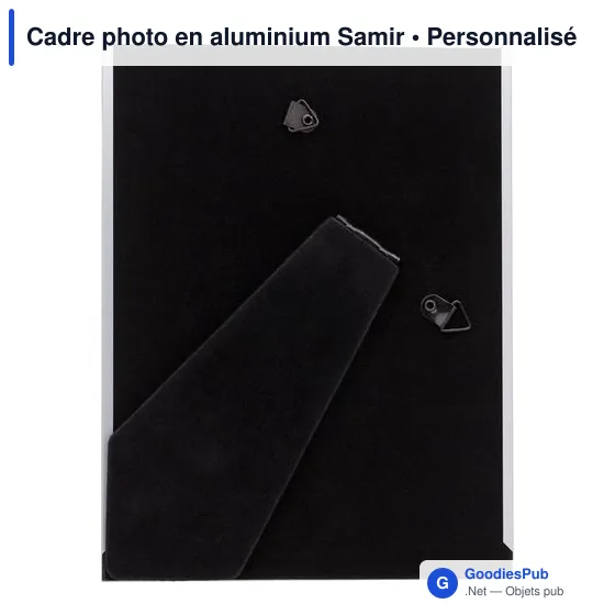 Cadre photo personnalisable en aluminium Samir avec logo - Image 2