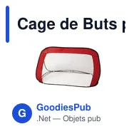 Cage de Buts personnalisable Zubigol pour loisirs et événements sportifsavec logo - Miniature 2