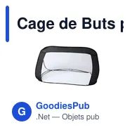 Cage de Buts personnalisable Zubigol pour loisirs et événements sportifsavec logo - Miniature 3