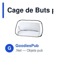 Cage de Buts personnalisable Zubigol pour loisirs et événements sportifsavec logo - Miniature 5