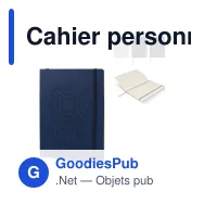 Cahier personnalisable à couverture souple en PU avec logo - Maxi - Miniature 1