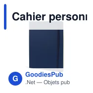 Cahier personnalisable à couverture souple en PU avec logo - Maxi - Miniature 2