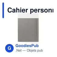 Cahier personnalisable à couverture souple en PU avec logo - Maxi - Miniature 4