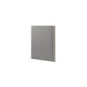 Variante Gris - Cahier personnalisable à couverture souple en PU avec logo - Maxi