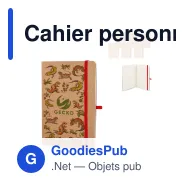 Cahier personnalisable A5 à couverture souple en kraft avec logo - Kraft souple - Miniature 1