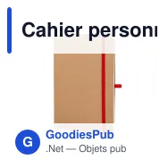 Cahier personnalisable A5 à couverture souple en kraft avec logo - Kraft souple - Miniature 4