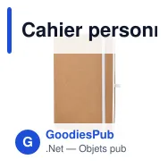 Cahier personnalisable A5 à couverture souple en kraft avec logo - Kraft souple - Miniature 7