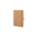 Variante Orange - Cahier personnalisable A5 à couverture souple en kraft avec logo - Kraft souple