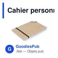 Cahier personnalisable A5 à reliure d'angle en bambou avec logo - Bambou A5 - Miniature 2