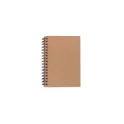 Variante Marron clair - Cahier à spirale personnalisable en papier semences avec logo - Bio-papier