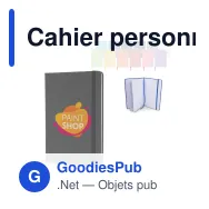 Cahier personnalisable en PU à pages pointillées avec logo - A5 papier FSC - Miniature 1