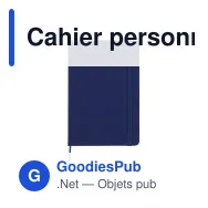 Cahier personnalisable en PU à pages pointillées avec logo - A5 papier FSC - Miniature 2