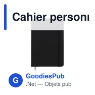 Cahier personnalisable en PU à pages pointillées avec logo - A5 papier FSC - Miniature 4