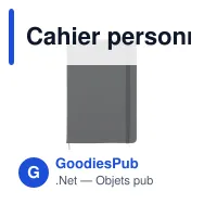 Cahier personnalisable en PU à pages pointillées avec logo - A5 papier FSC - Miniature 6