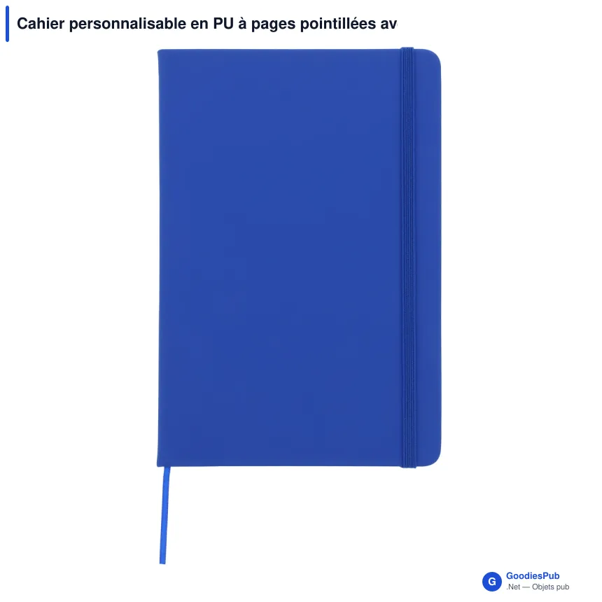 Cahier personnalisable en PU à pages pointillées avec logo - A5 papier FSC - Image 10