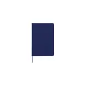 Variante Bleu foncé - Cahier personnalisable en PU à pages pointillées avec logo - A5 papier FSC