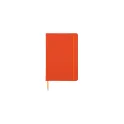 Variante Orange - Cahier personnalisable en PU à pages pointillées avec logo - A5 papier FSC