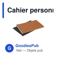 Cahier personnalisable en cuir recyclé avec logo - Atrex - Miniature 10