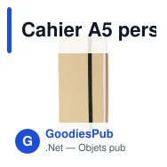 Cahier A5 personnalisable en carton à coins arrondis avec logo - Eco - Miniature 2