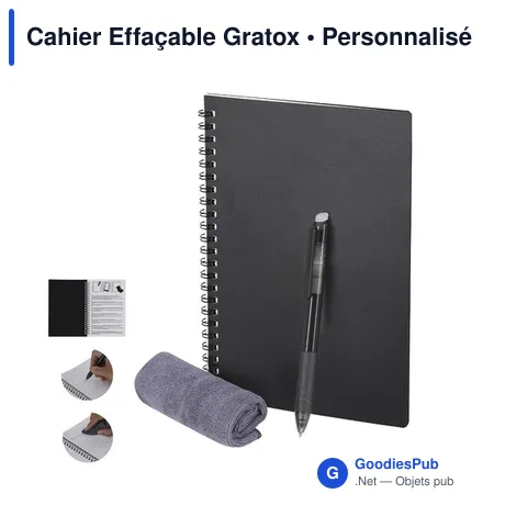 Cahier Effaçable Gratox